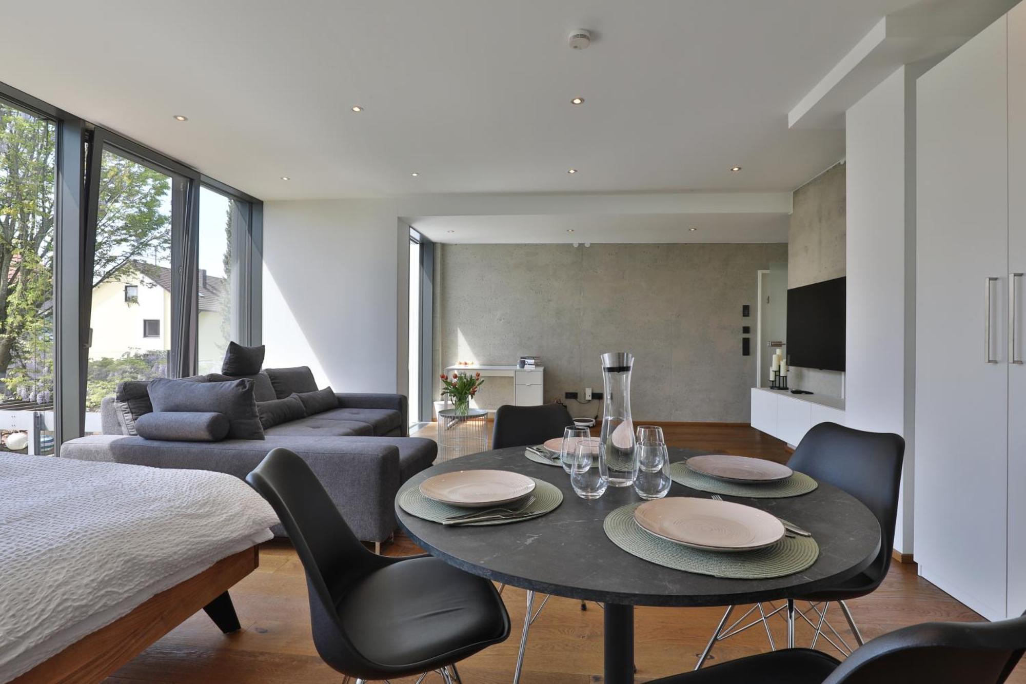 Moderne Studio-Wohnung Герстхофен Экстерьер фото